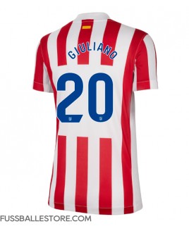Günstige Atletico Madrid Giuliano Simeone #20 Heimtrikot Damen 2025-26 Kurzarm Günstige Atletico Madrid Giuliano Simeone #20 Heimtrikot Damen 2025-26 Kurzarm